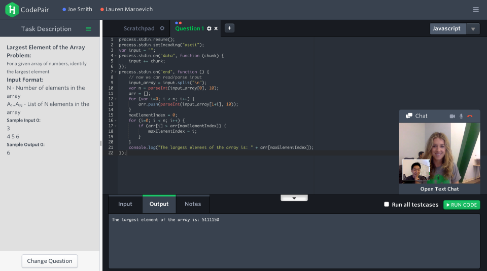 HackerRank screenshot